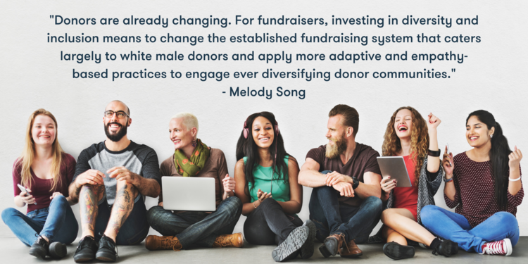Melody Song quote on Fundraising diversity